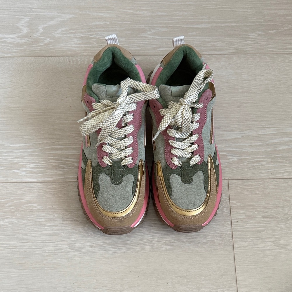 Blowfish Malibu Soft Green Pink Sneakers
